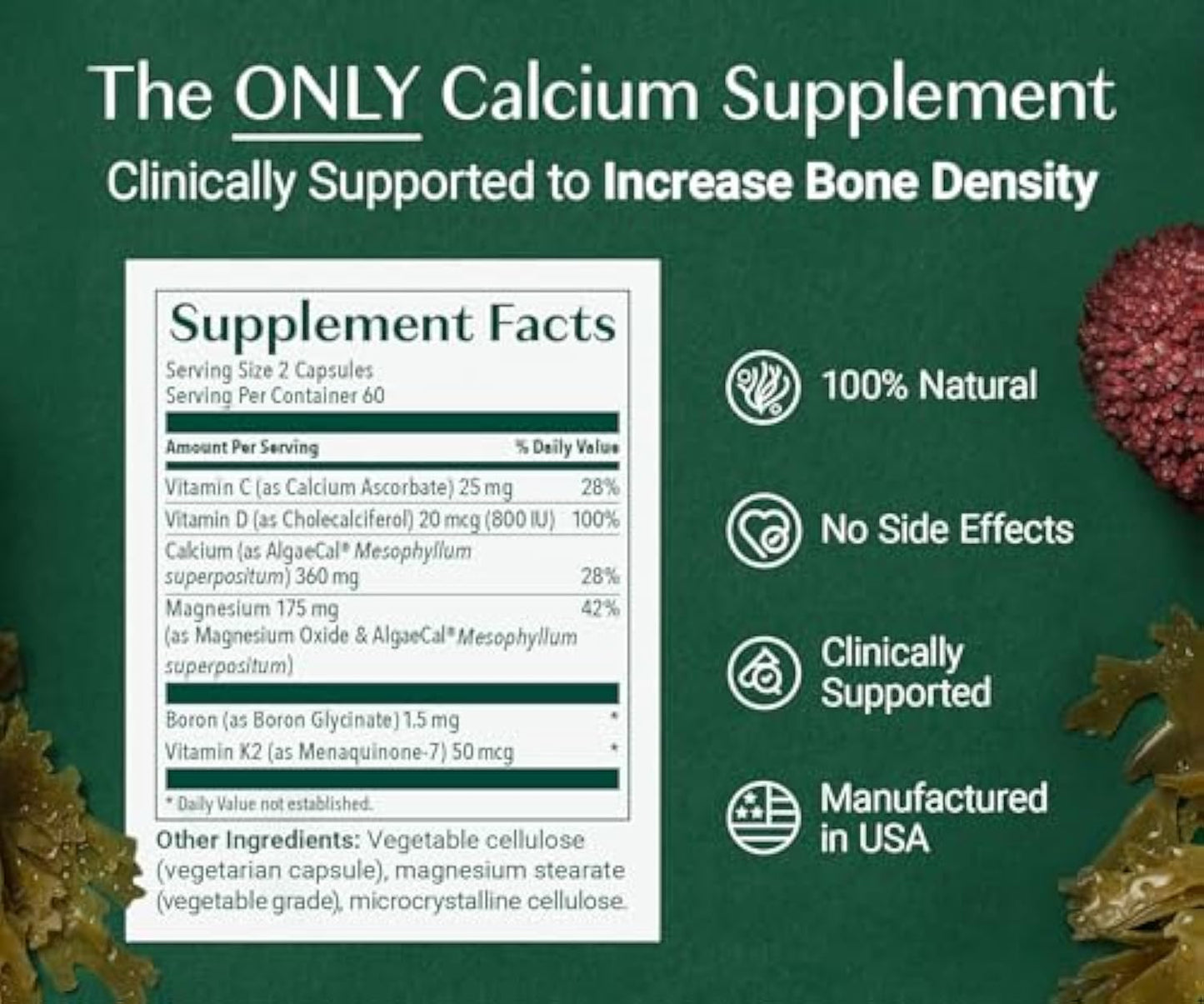 AlgaeCal Organic Red Algae Calcium